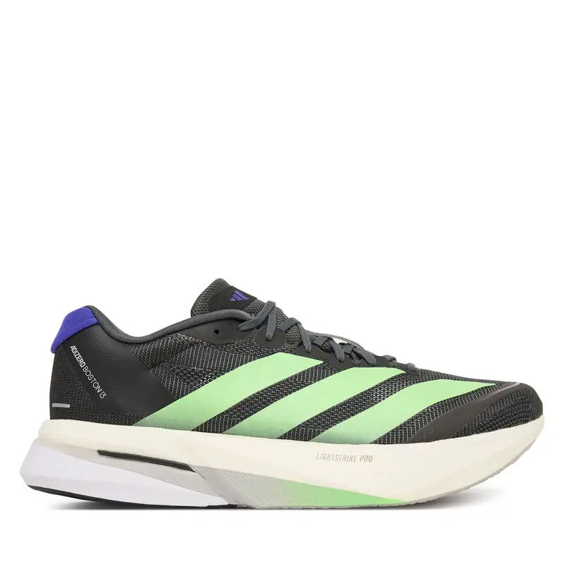 Adidas Sneakers running Adizero Boston 13 Nero e Verde
