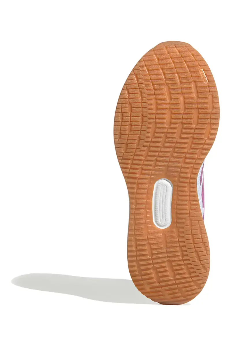 Scarpe running bianche e rosa in mesh con suola Cloudfoam Adidas Runfalcon 5 J [WHITE miniatura 4