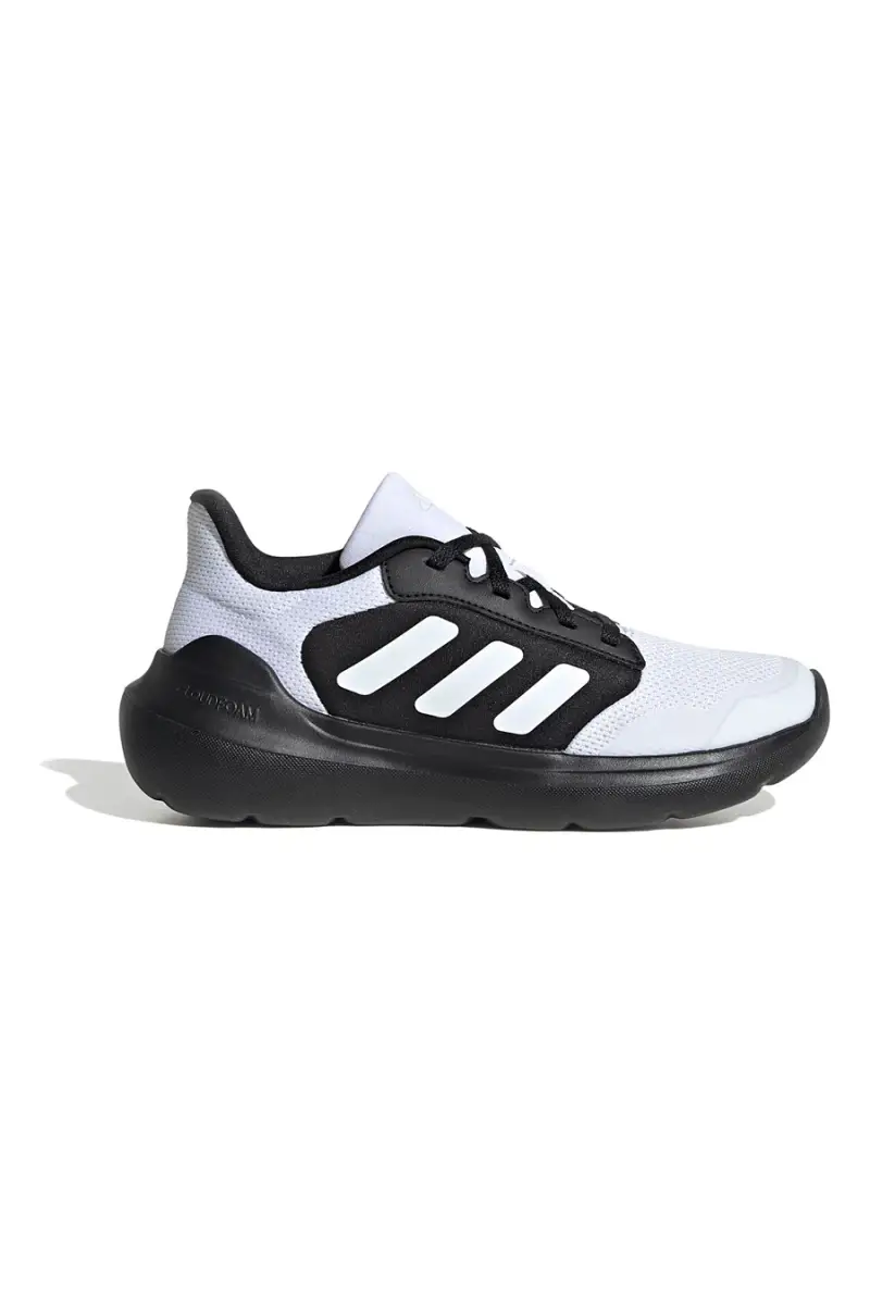 Scarpe running bianco e nero con ammortizzazione Cloudfoam Adidas Tensaur Run 3 J [NERO