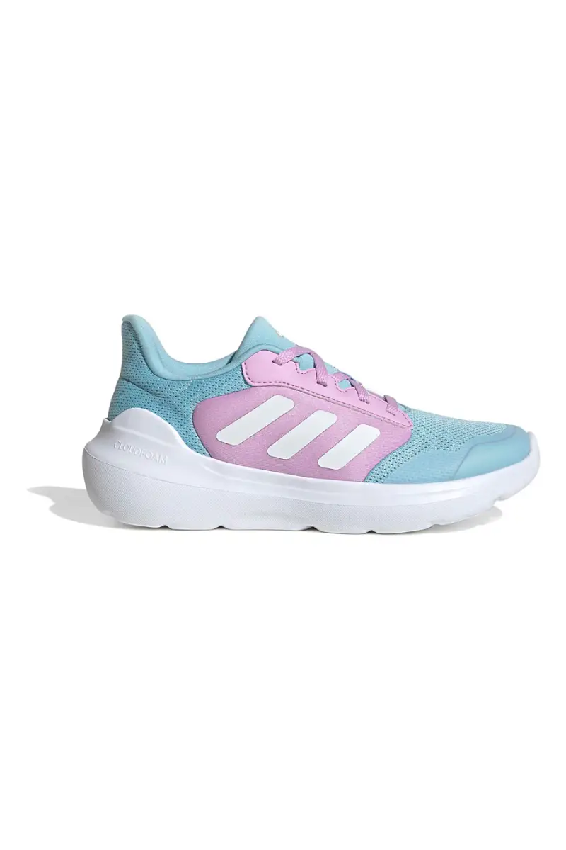 Scarpe running celesti con dettagli lilla in mesh traspirante Adidas Tensaur Run 3 0 J [AZZURRO]