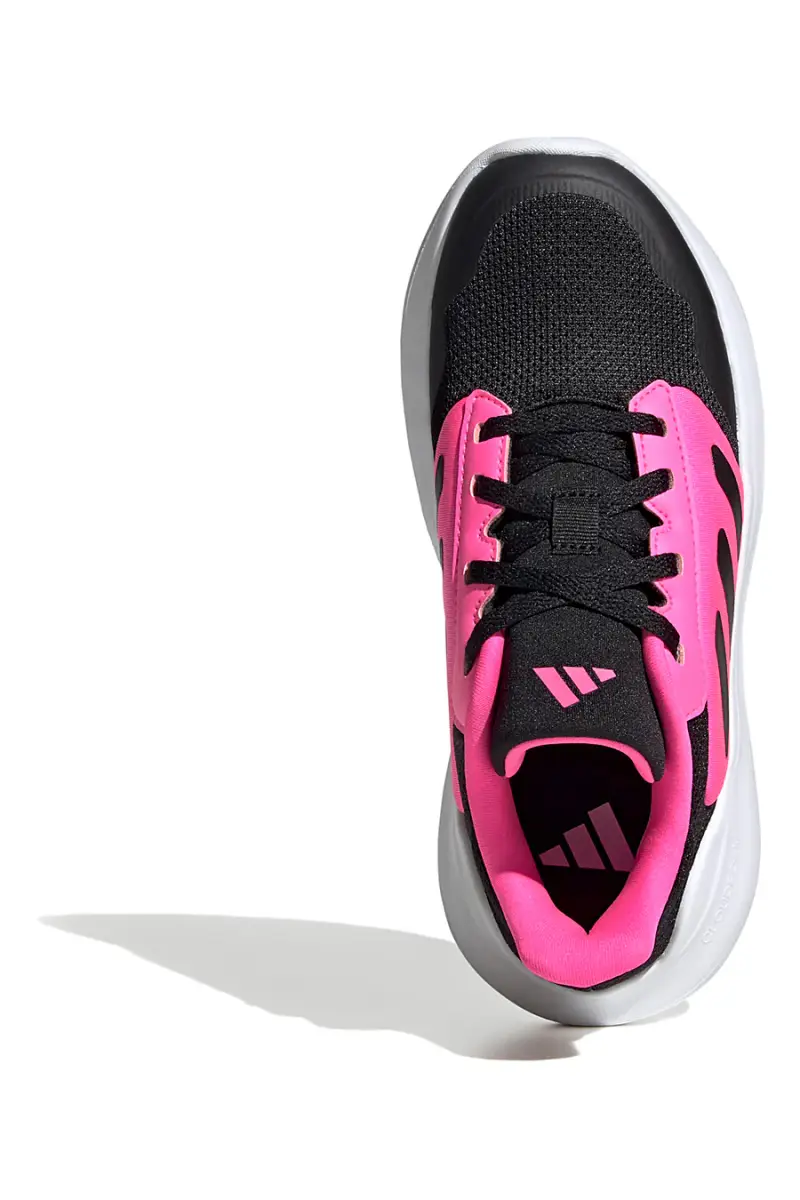 Scarpe running nere con dettagli fucsia Adidas Tensaur Run 3 J [NERO miniatura 5