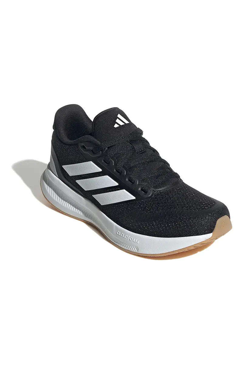 Scarpe running nere con tomaia traspirante Adidas Runfalcon 5 J [NERO] miniatura 2