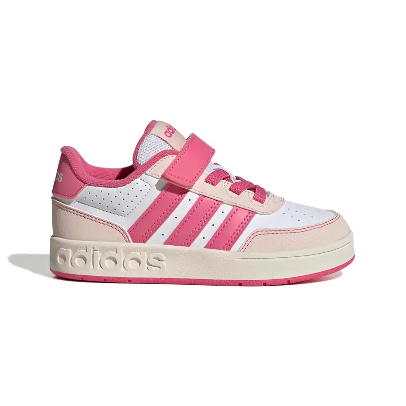 Scarpe sportive con lacci e chiusura in velcro per bambini adidas Breakbase Blanc