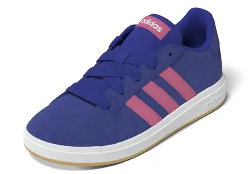 adidas Scarpe sportive unisex Grand Court 00s per bambini, Blu Lucido Cardiofrequenzimetro Agenta Bianco, 30 EU