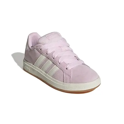 adidas Scarpe sportive unisex Grand Court 00s per bambini, Gomma trasparente rosa bianco sporco, 21.0 cm miniatura 2