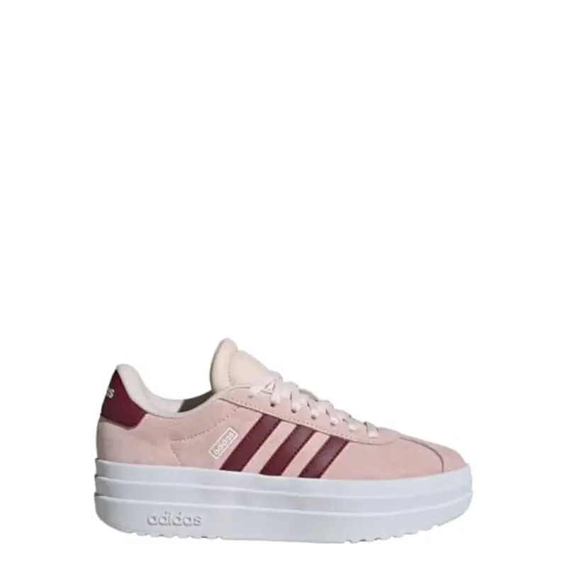 adidas Scarpe unisex per bambini, Vl Court Bold, Wonder Quartz Shadow Red White, 5 Big Kid