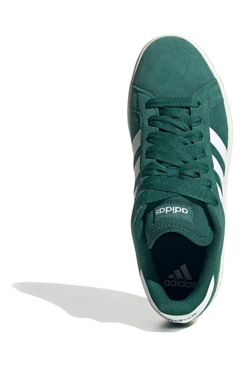 Scarpe verde bosco in pelle con strisce bianche Adidas Grand Court Base 00s [VERDE] miniatura 5