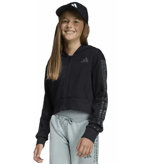 Seasonals Animal Full Zip Jr - felpa con cappuccio - ragazza Black
