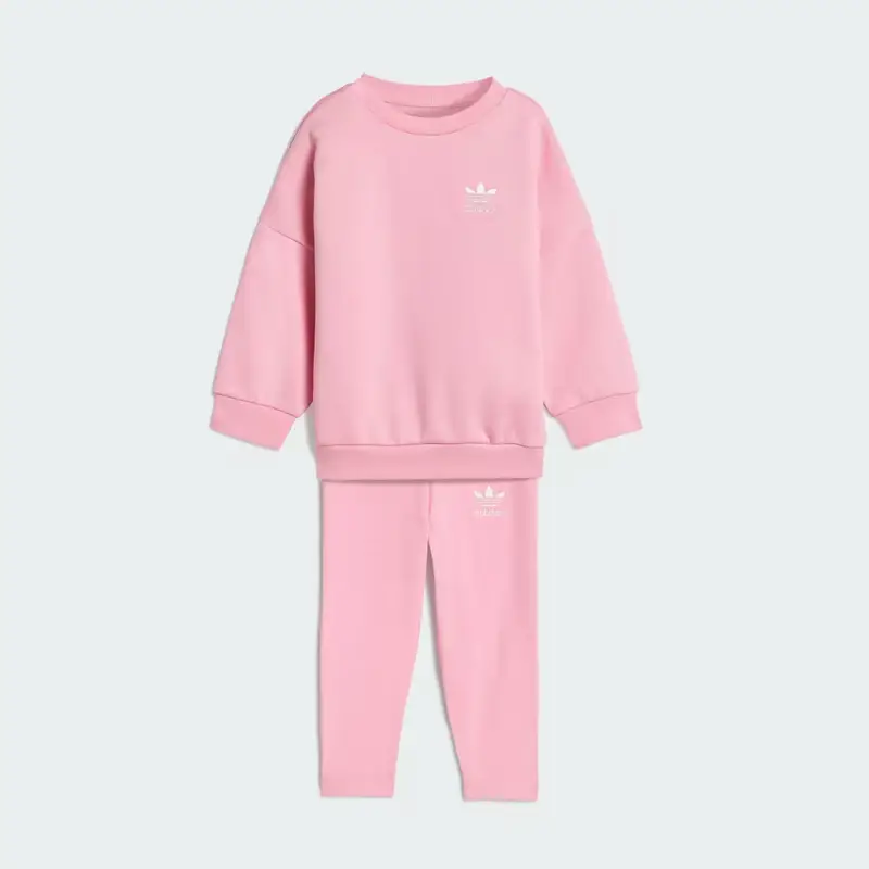 SET DI LEGGINGS Crew Oversized Light Pink