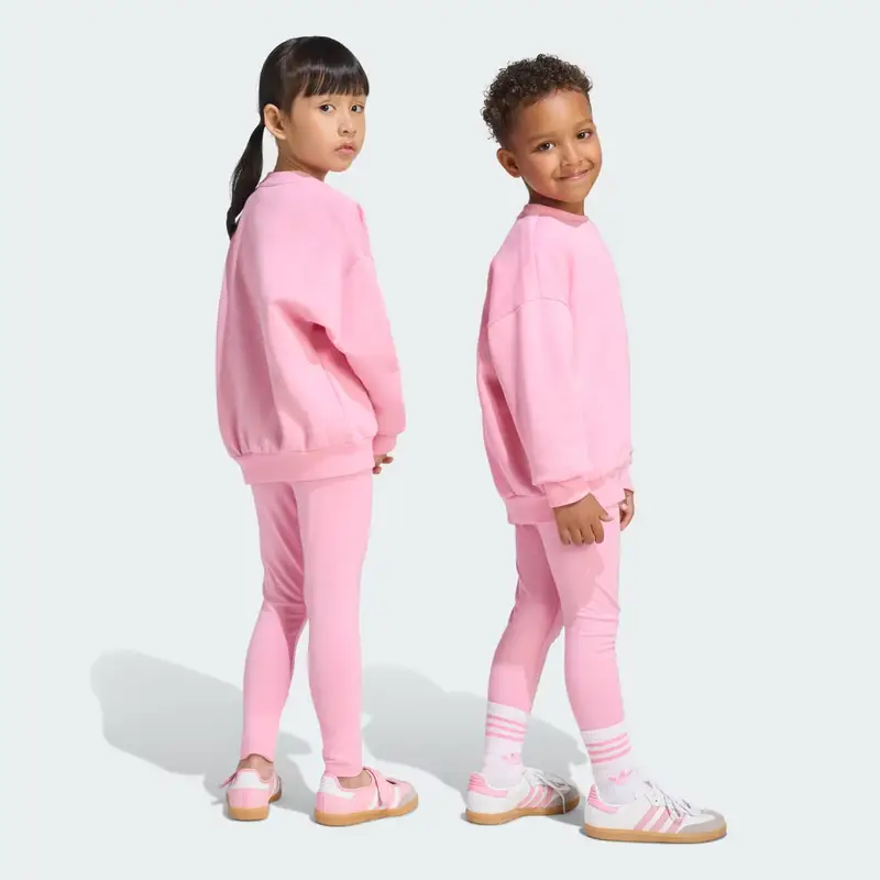 SET DI LEGGINGS E FELPA OVERSIZE Light Pink miniatura 2