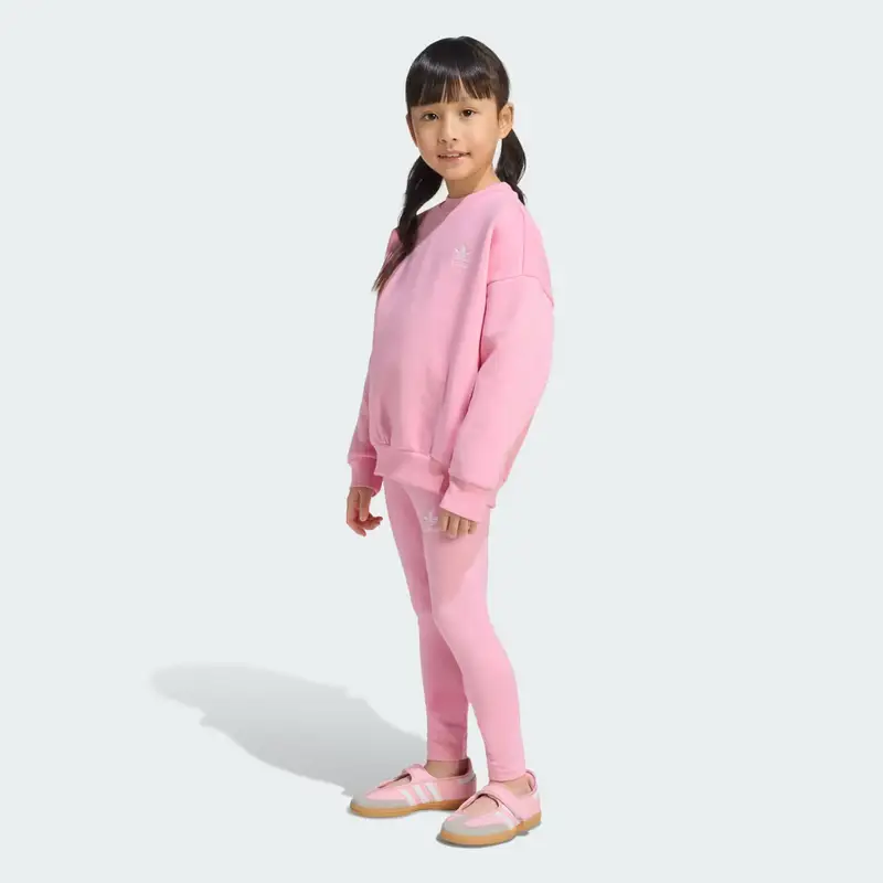 SET DI LEGGINGS E FELPA OVERSIZE Light Pink miniatura 3