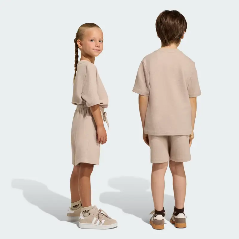 Set di magliette corte in waffle Stone Khaki miniatura 2