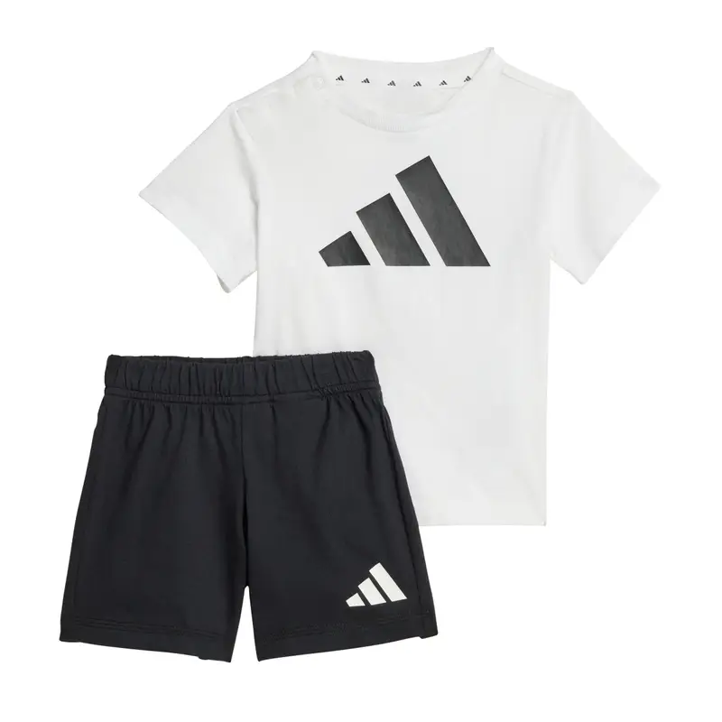 Set di T-shirt e Short da bambino adidas Essentials Blanc