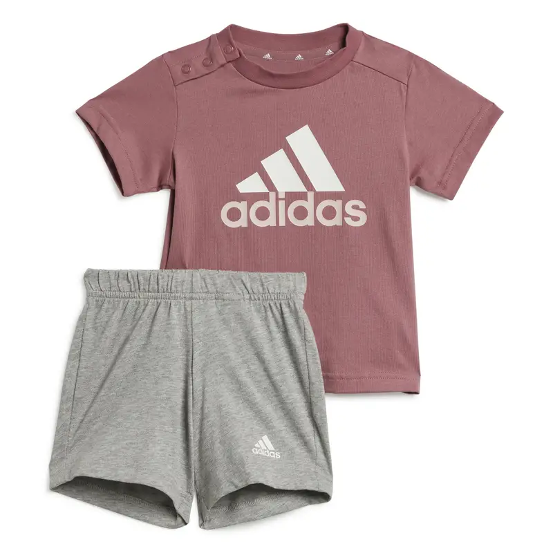 Set di T-shirt e Short da bambino adidas Essentials Logo Rose