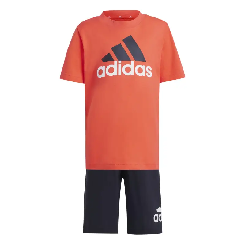 Set di T-shirt e Short per bambini adidas Essentials Logo Rouge