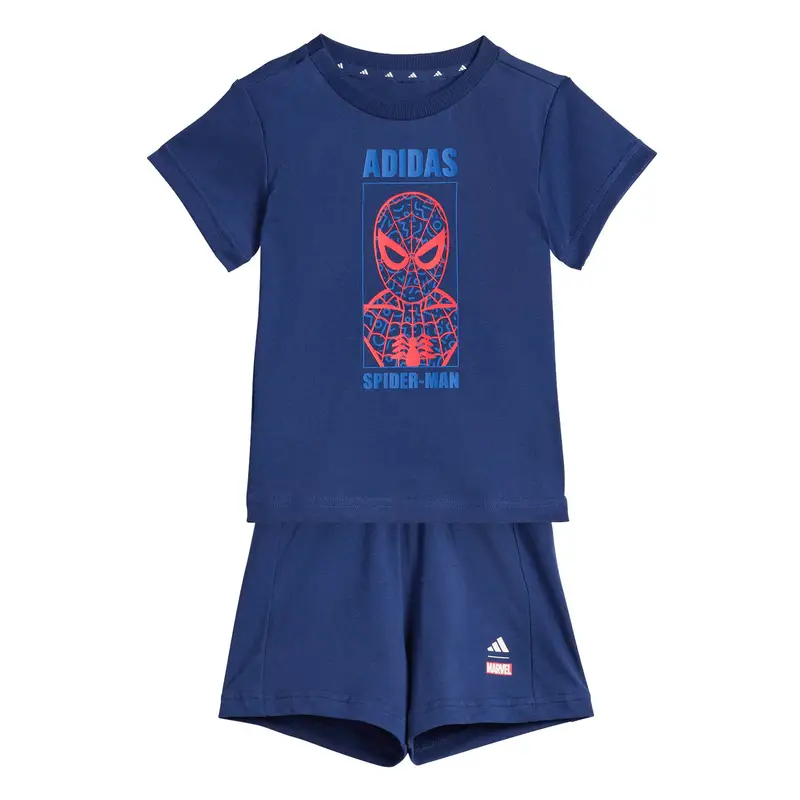 Set di T-shirt e Shorts da bambino adidas Marvel Spider-Man Bleu