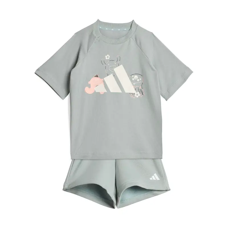 Set di T-shirt e Shorts da bambino adidas Tiro_Nster Vert