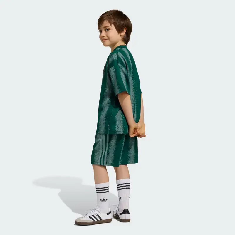 SET DI T-shirt Oversized Short ADIDAS MINECRAFT Collegiate Green miniatura 4