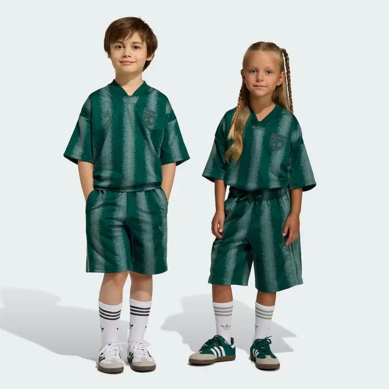 SET DI T-shirt Oversized Short ADIDAS MINECRAFT Collegiate Green