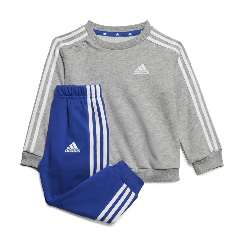Set felpa bambino e jogging bébé adidas Essentials 3-Stripes Gris