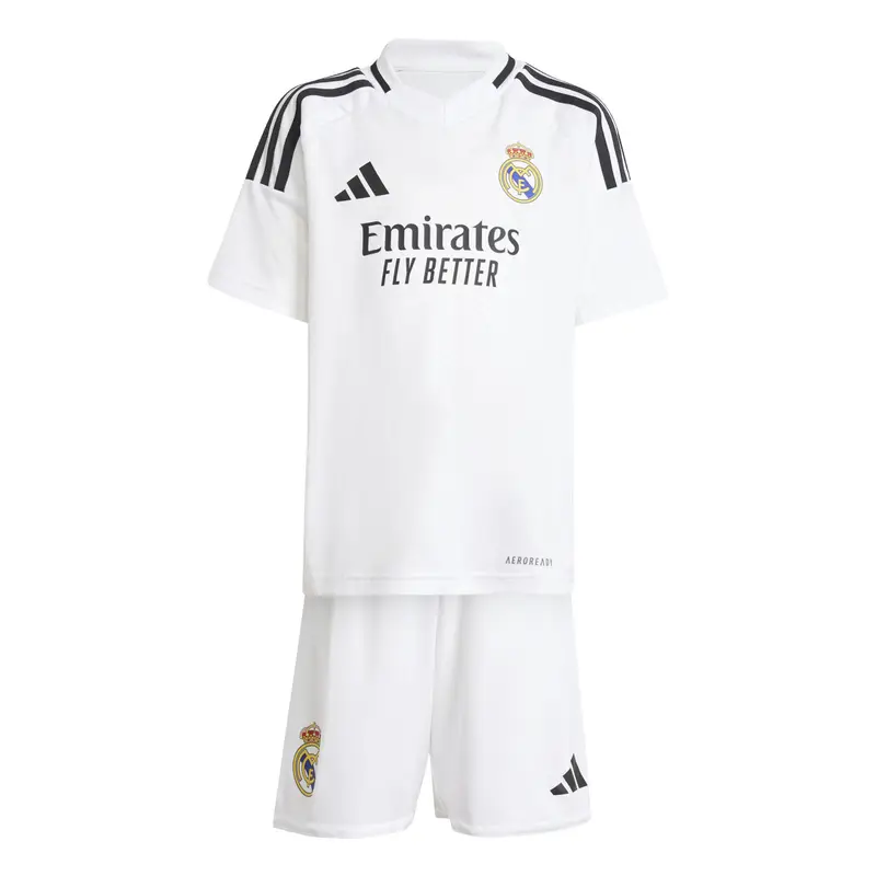 Set maglia e Short da bambino Real Madrid 2024/25 Blanc