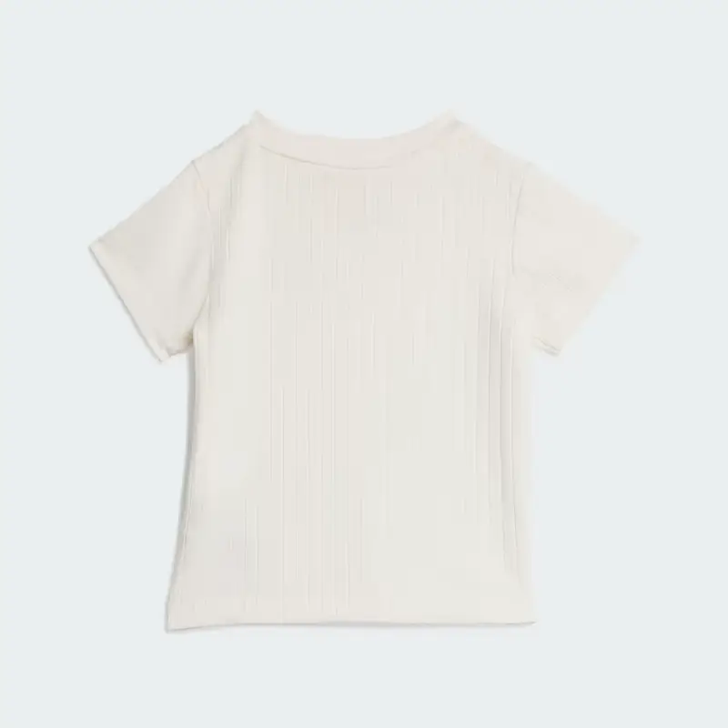 SET REGULAR WIDE RIB CON T-SHIRT E SHORT A COSTE LARGHE Black miniatura 3