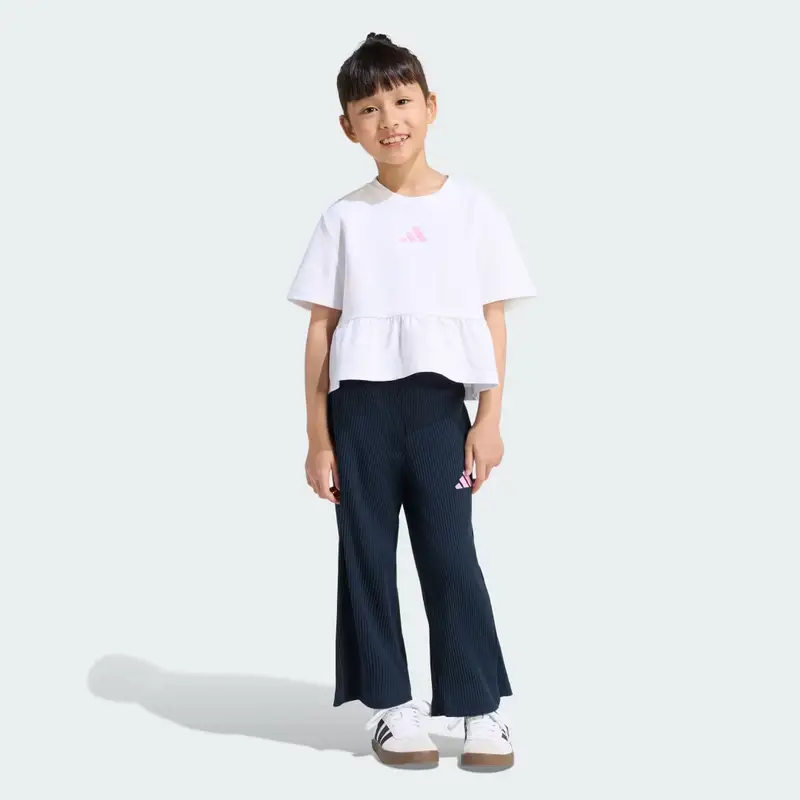 SET STAGIONALE CON VOLANT IN MAGLIONE White