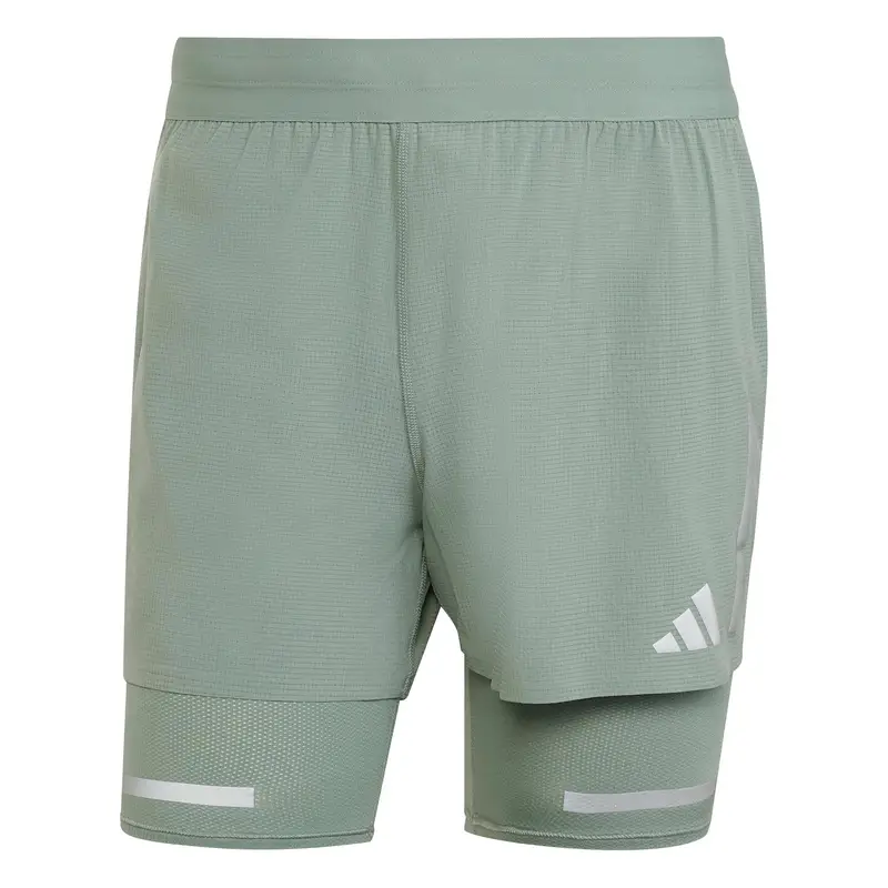 Short 2 in 1 adidas Ultimate Reflective Gris