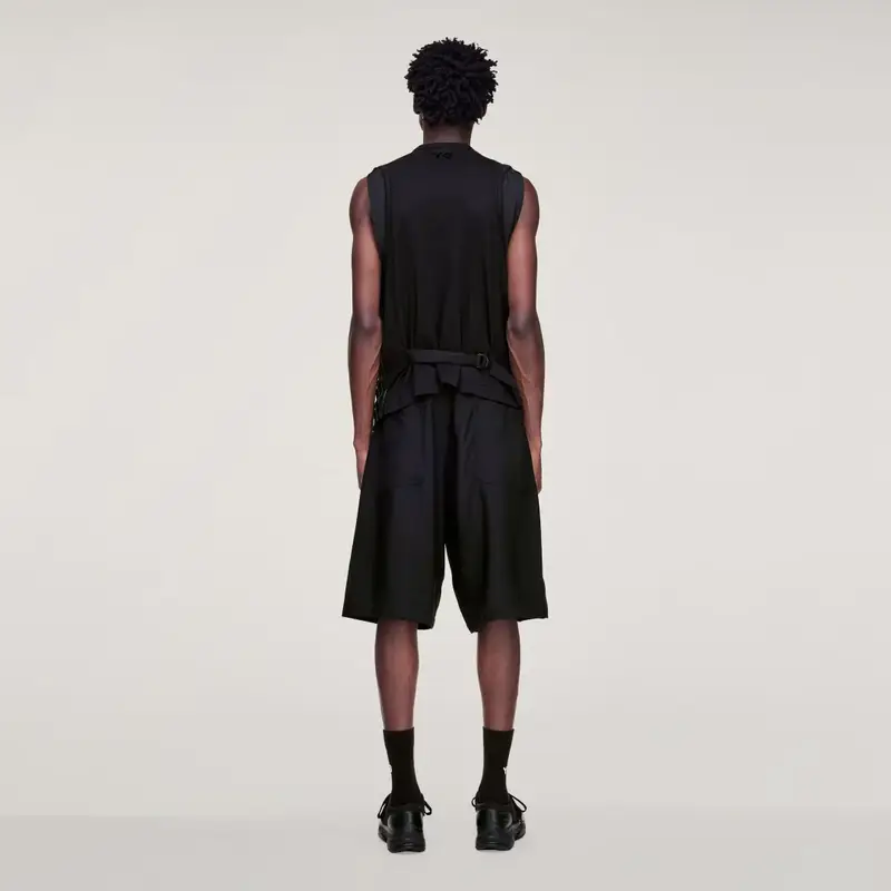 SHORT A PIEGHE Y-3 SPORT UNIFORM Black miniatura 3