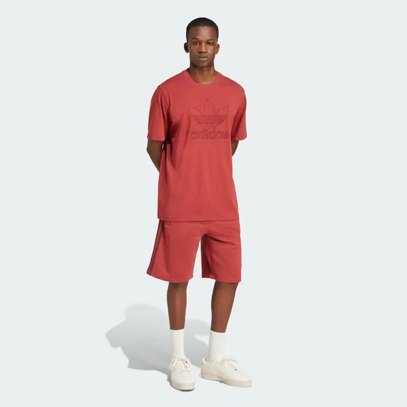 Short adicolor 3-Stripes Preloved Ruby miniatura 3