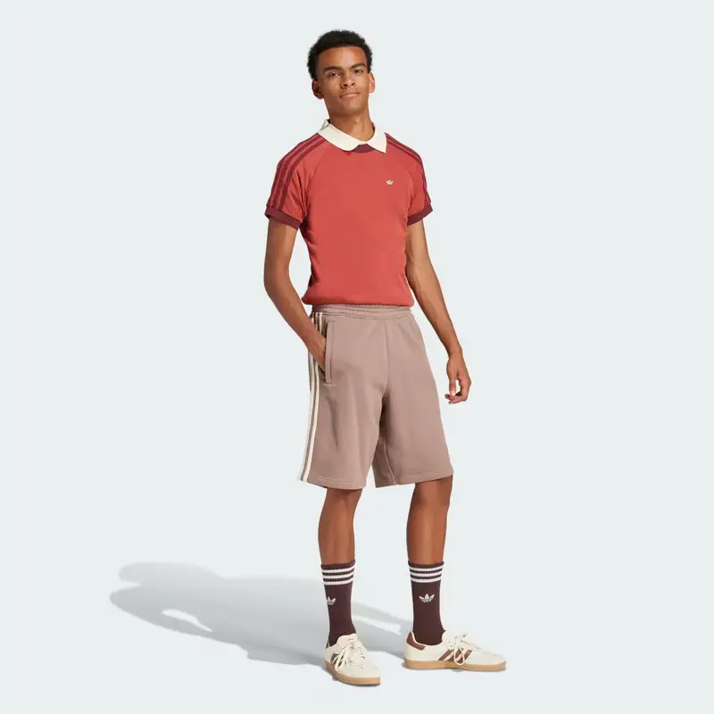 Short adicolor 3-Stripes Trace Brown miniatura 3