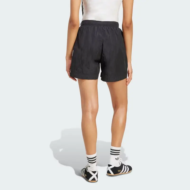 Short adicolor 3-Stripes Woven Black miniatura 2