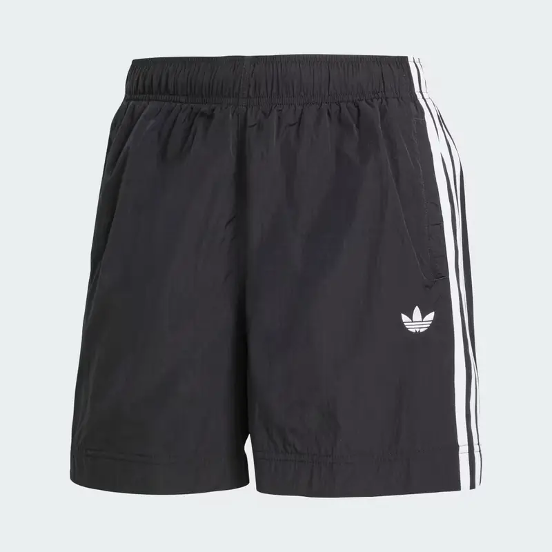 Short adicolor 3-Stripes Woven Black miniatura 4