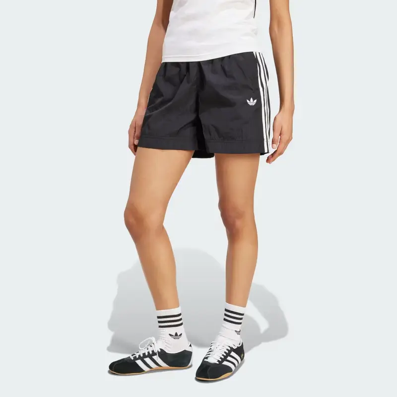 Short adicolor 3-Stripes Woven Black
