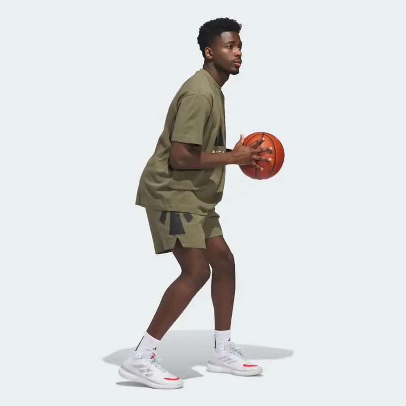 Short adidas Basketball Spacer (Neutral) Olive Strata miniatura 3