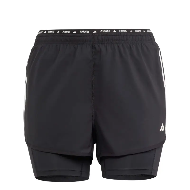 Short adidas Own the Run 3-Stripes Noir