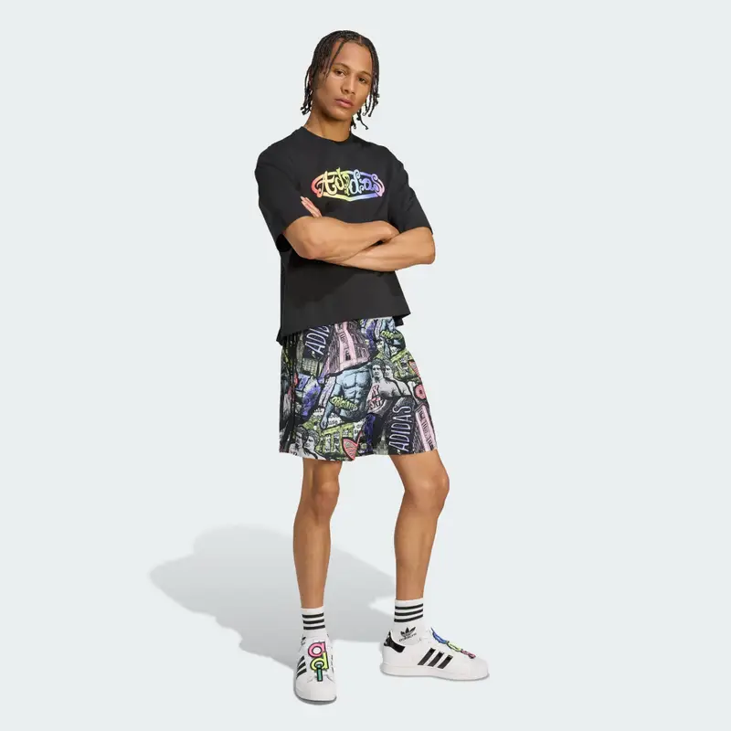 Short adidas X Jeremy Scott Pride AOP Multicolor miniatura 3