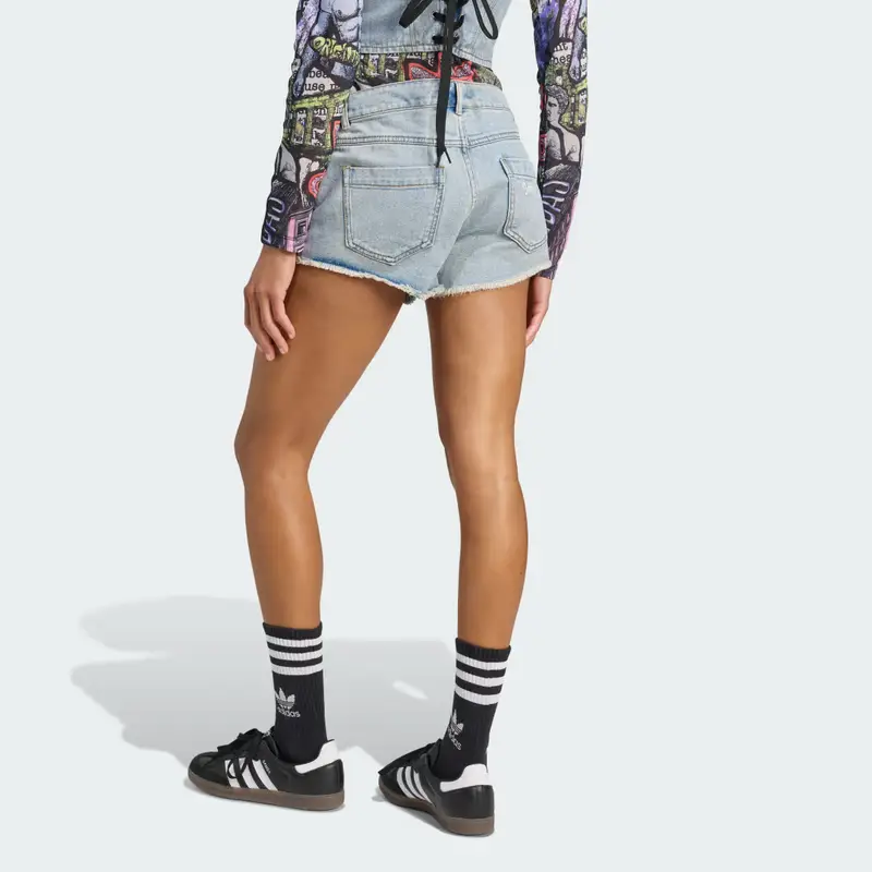Short adidas X Jeremy Scott Pride Denim Indigo Denim miniatura 2
