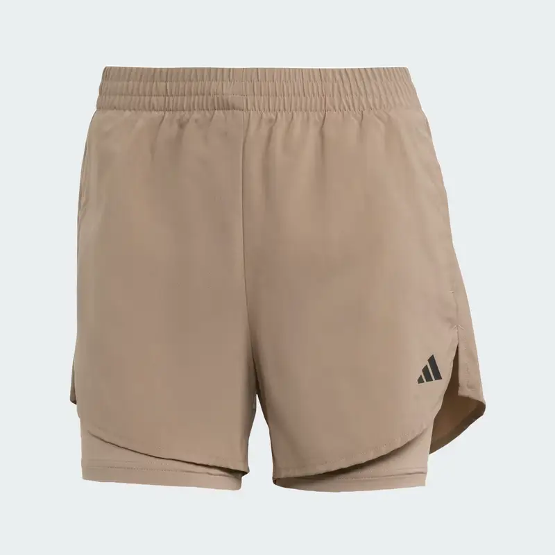 Short AEROREADY Made for Training Minimal Two-in-One Chalky Brown miniatura 4