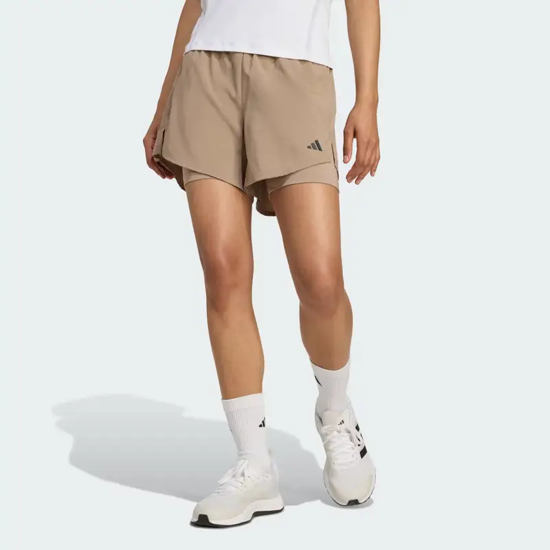 Short AEROREADY Made for Training Minimal Two-in-One Chalky Brown