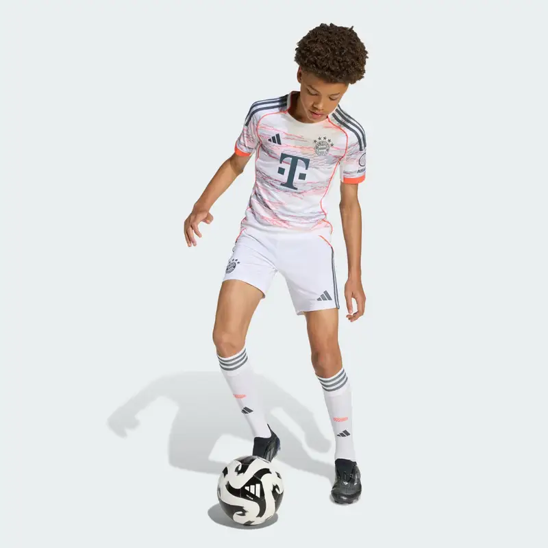 Short Away 25/26 Junior FC Bayern MÃ¼nchen White miniatura 3