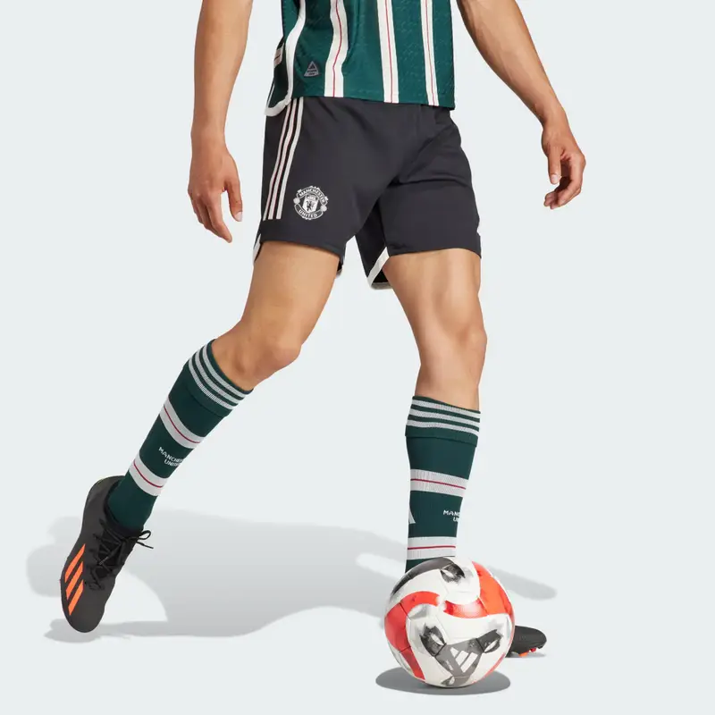 Short Away Authentic 23/24 Manchester United FC Black miniatura 3