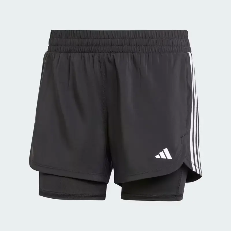 Short da allenamento Pacer 3-Stripes Woven Black miniatura 4