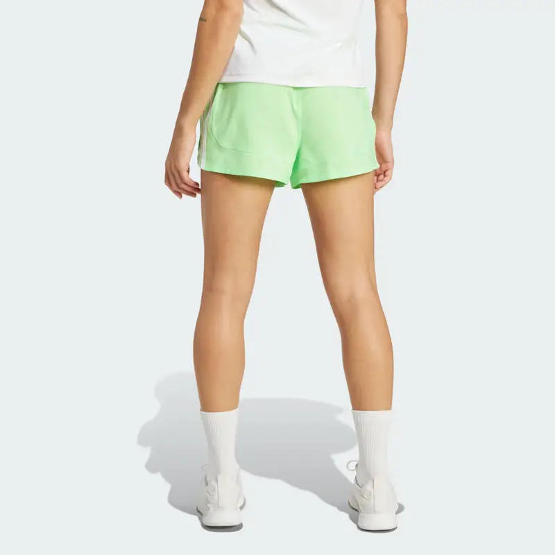 Short da allenamento Pacer 3-Stripes Woven High-Rise Lime Burst miniatura 2