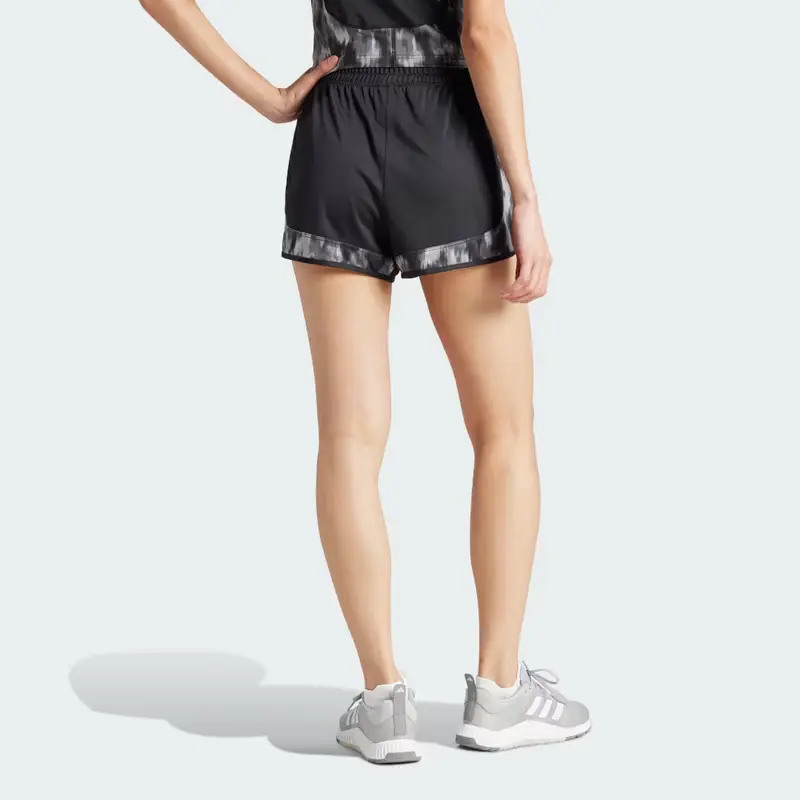 Short da allenamento Pacer Essentials Allover Print Flower Tie-Dye Knit Black miniatura 2