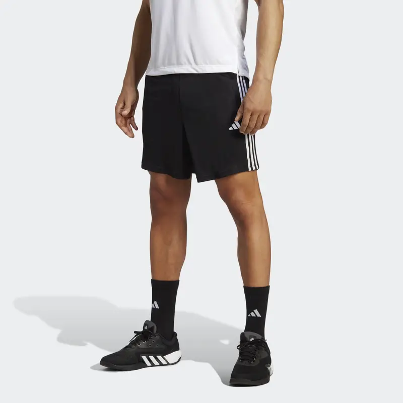 Short da allenamento Train Essentials Piqué 3-Stripes | Adidas Nero