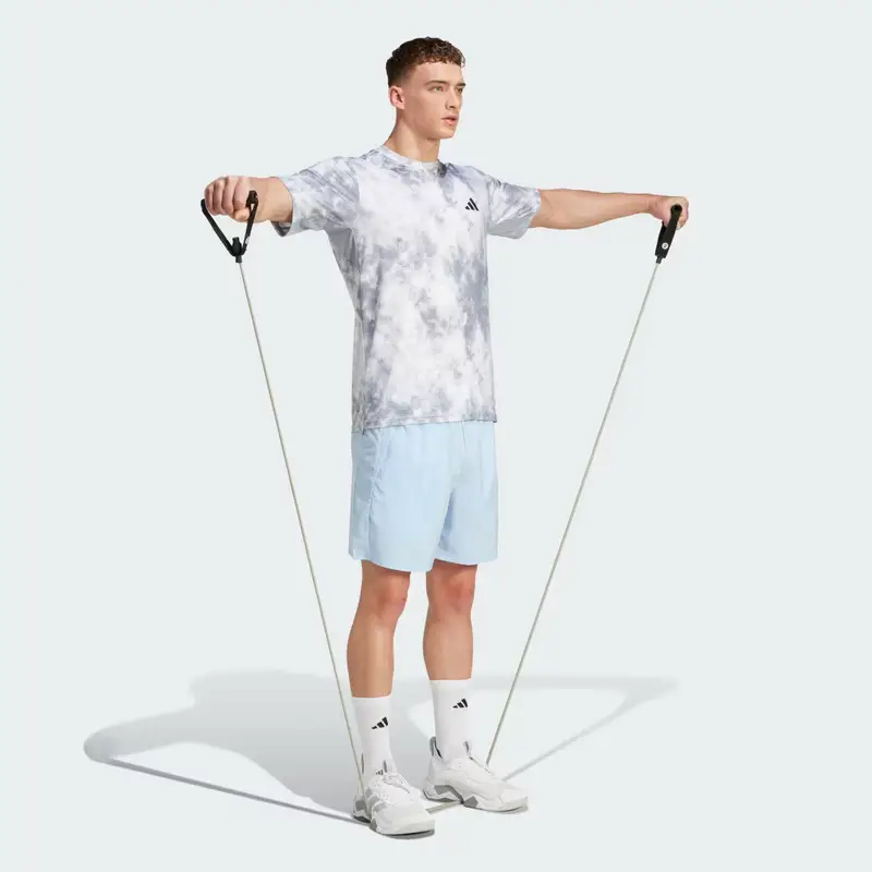 Short da allenamento Train Essentials Woven Glow Blue miniatura 3