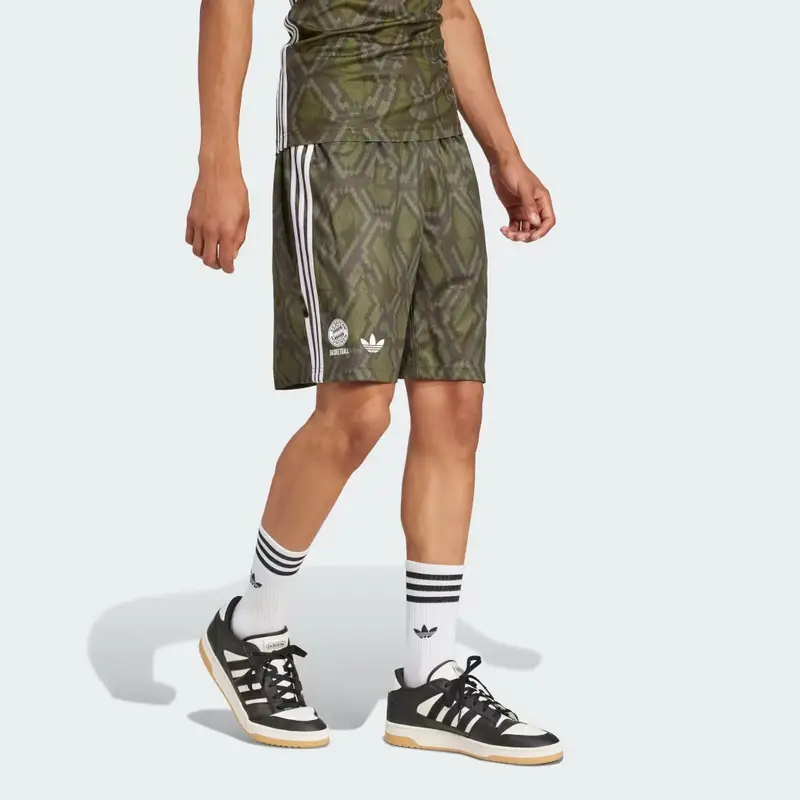 Short da basket Garden Pack FC Bayern MÃ¼nchen Basketball Shadow Olive miniatura 3