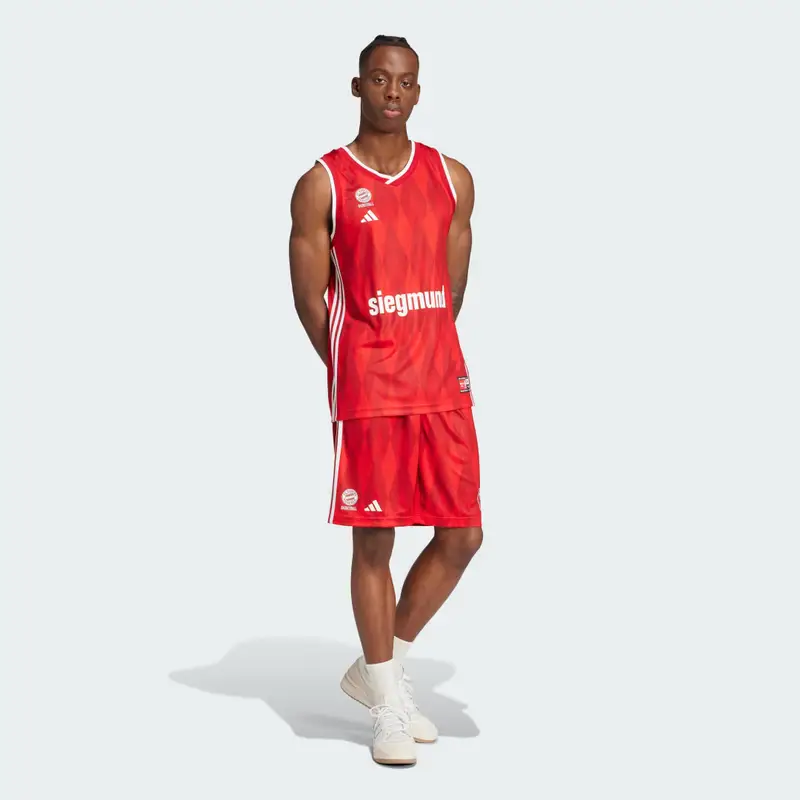 Short da basket Home FC Bayern München Basketball Red miniatura 3