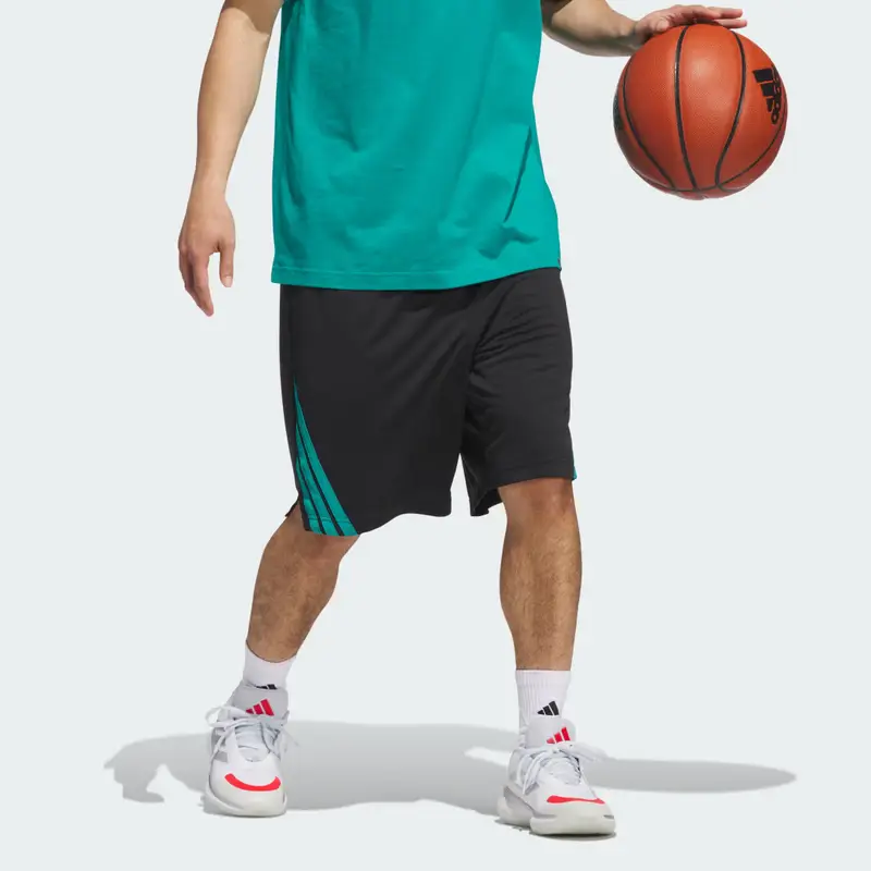 Short da basket Legends 3-Stripes Black miniatura 3